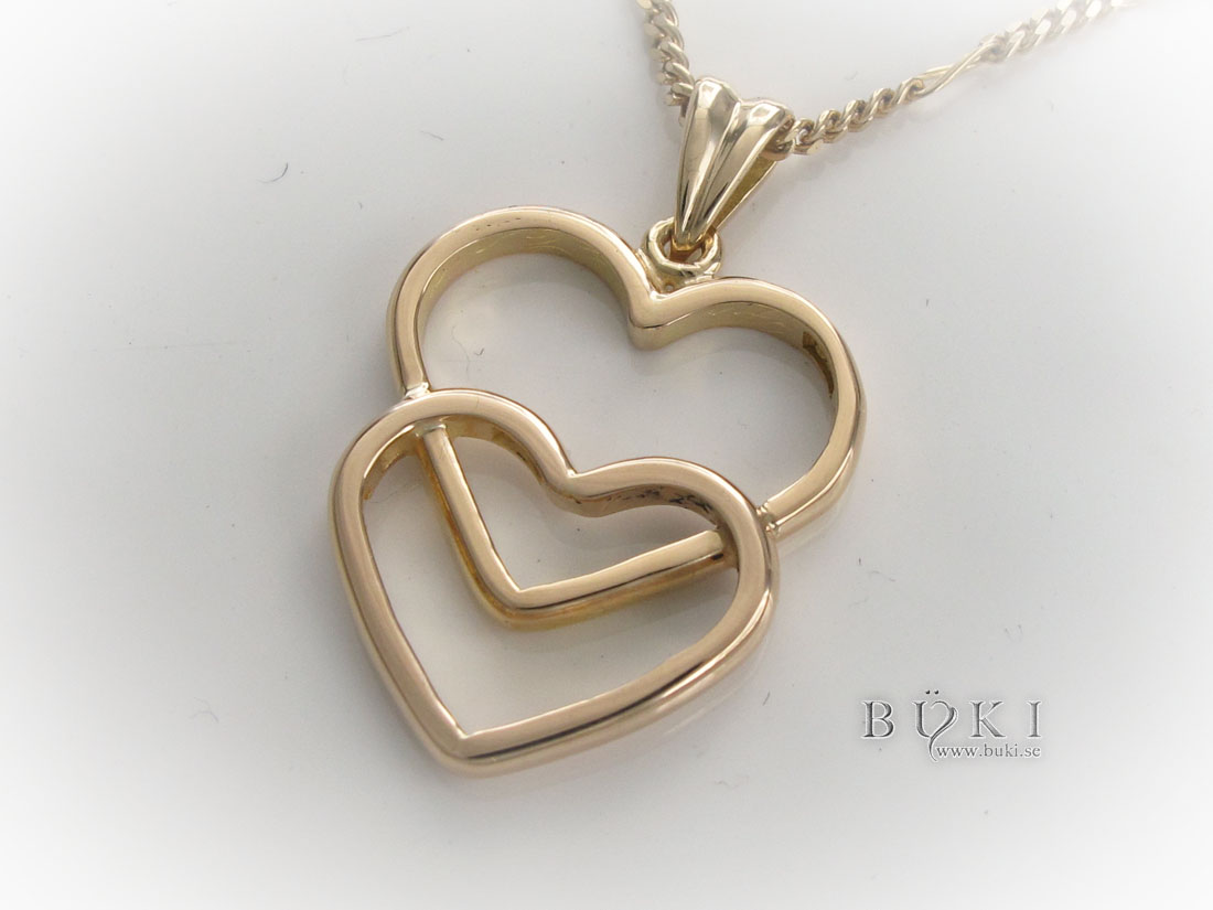 hängsmycke-18k-guld-dubbel-hjärta-omarbetning-från-släta-ringar